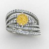 Band Style Cocktail Ring