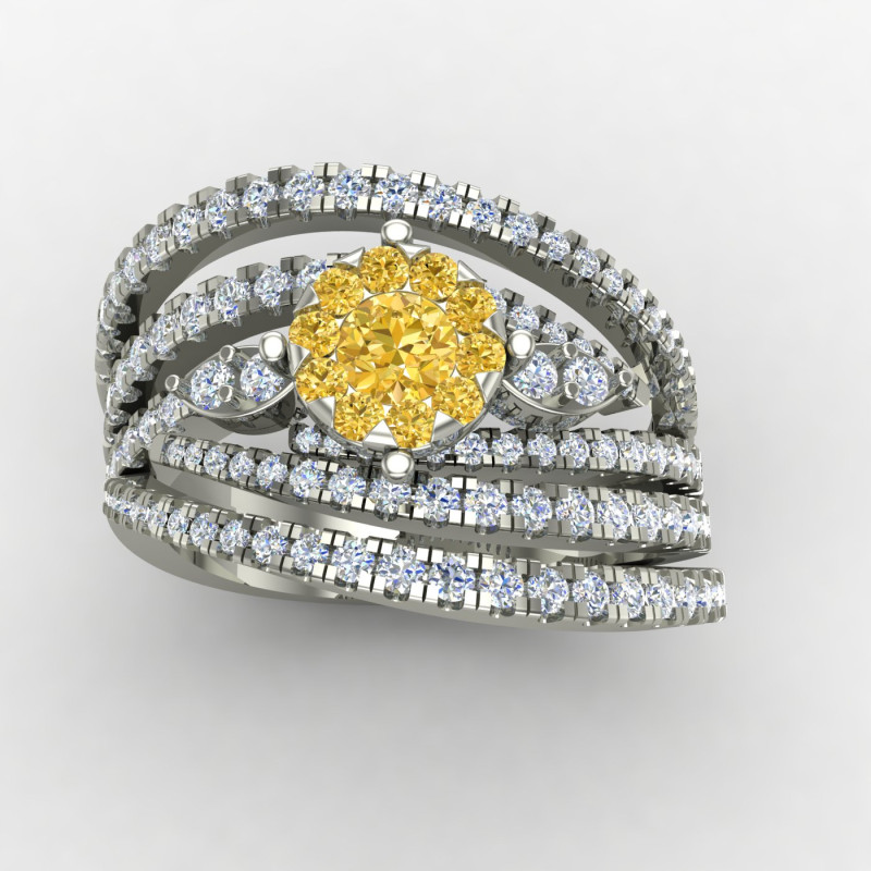 Band Style Cocktail Ring