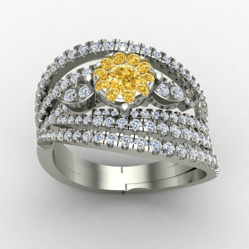 Band Style Cocktail Ring