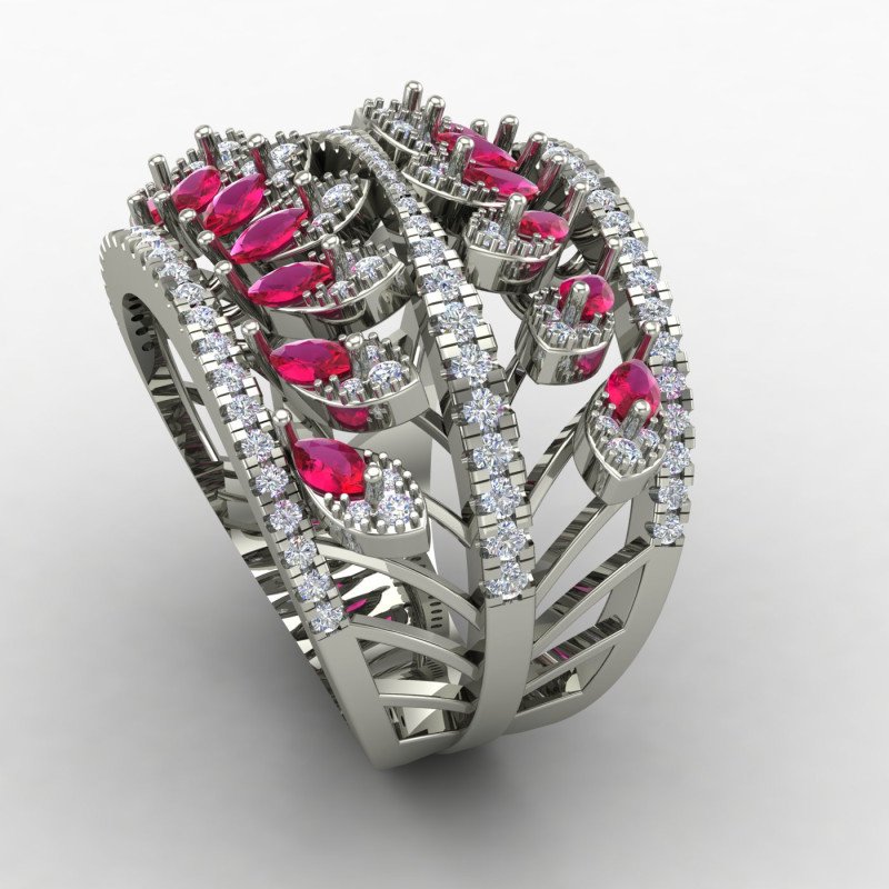 Fashionistas Cocktail Band Ring