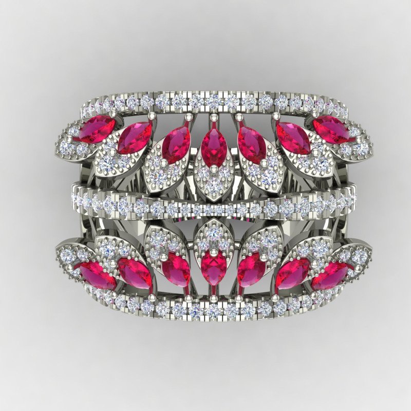 Fashionistas Cocktail Band Ring
