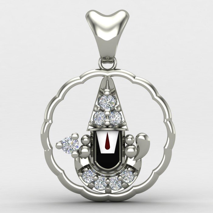 Tirupati Balaji Pendant Silver