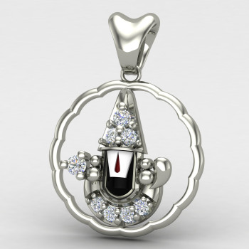 Tirupati Balaji Pendant Silver Tirupati Balaji Pendant Silver