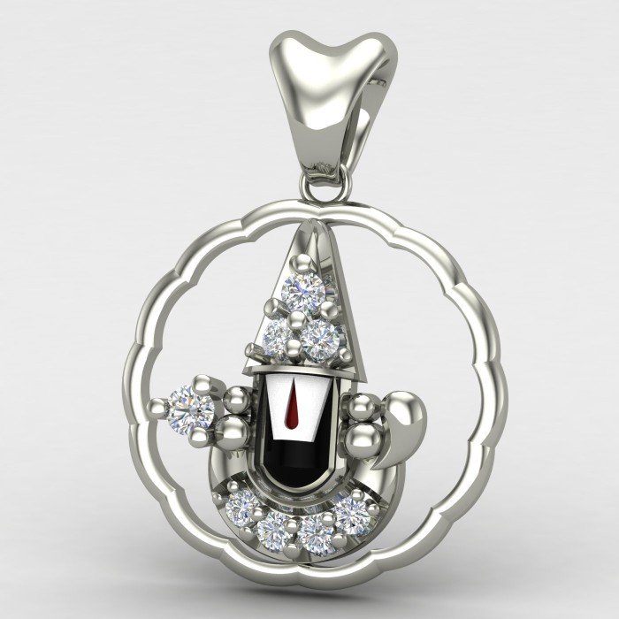 Tirupati Balaji Pendant Silver