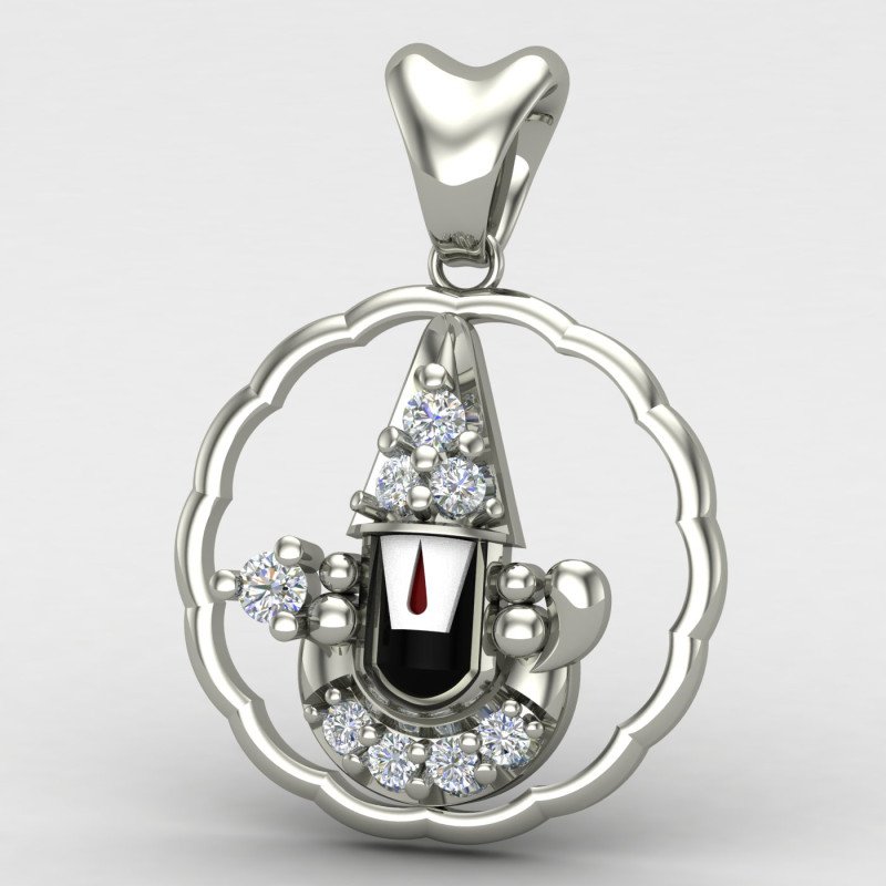 Tirupati Balaji Pendant Silver Tirupati Balaji Pendant Silver