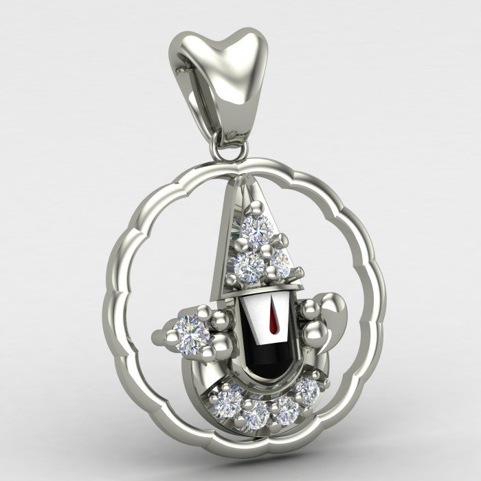Tirupati Balaji Pendant Silver