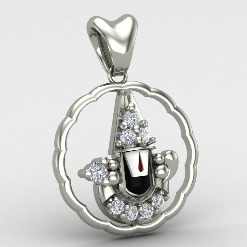 Tirupati Balaji Pendant Silver Tirupati Balaji Pendant Silver