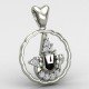Tirupati Balaji Pendant Silver