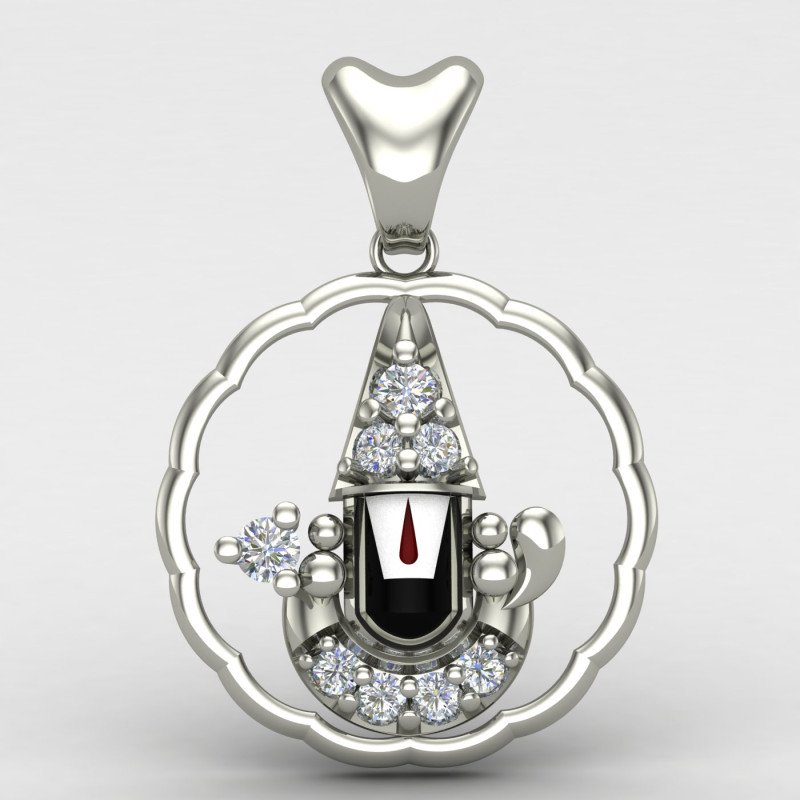 Tirupati Balaji Pendant Silver Tirupati Balaji Pendant Silver