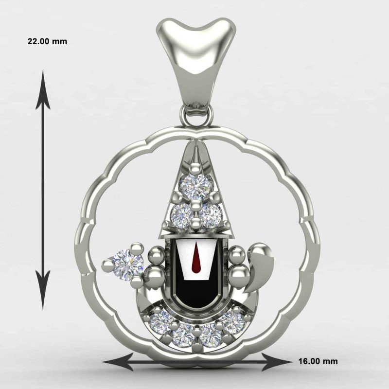 Tirupati Balaji Pendant Silver Tirupati Balaji Pendant Silver