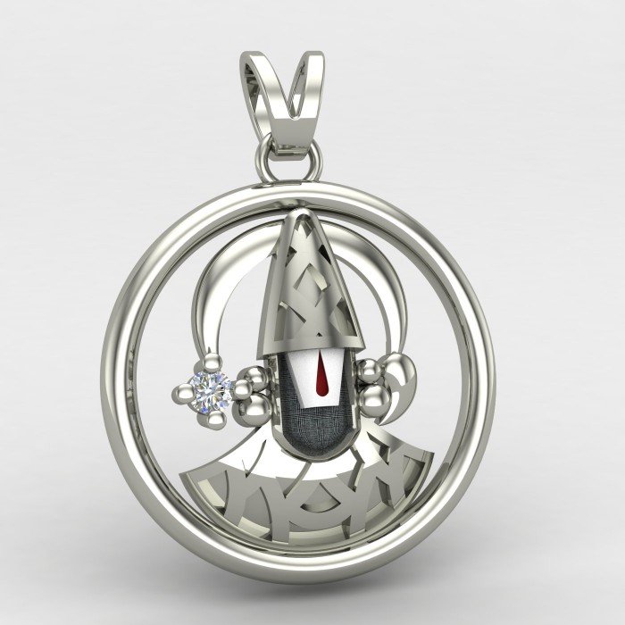 Tirupati Balaji Silver Pendant