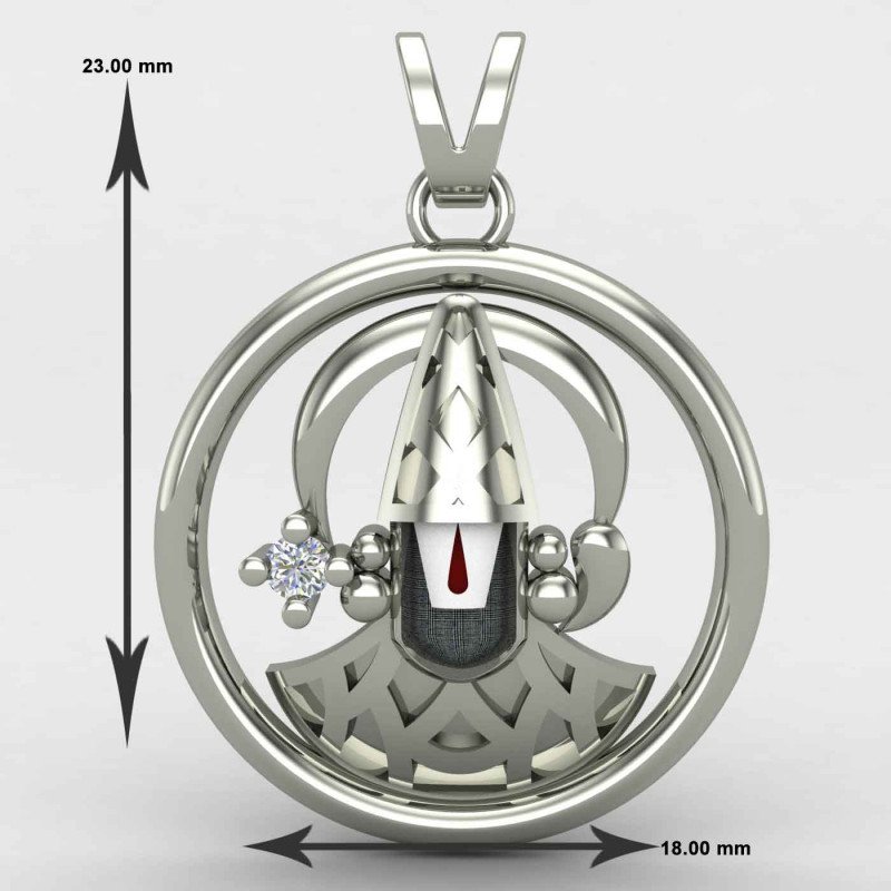 Tirupati Balaji Silver Pendant Tirupati Balaji Silver Pendant