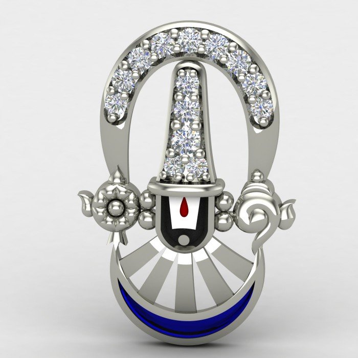 Tirupati Balaji Silver Locket