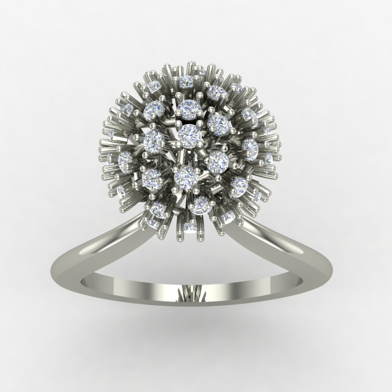 Globe Silver Ring