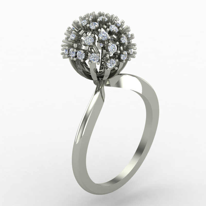 Globe Silver Ring