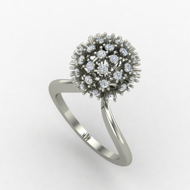 Globe Silver Ring