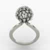 Globe Silver Ring