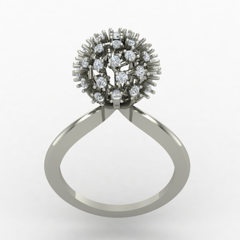 Globe Silver Ring