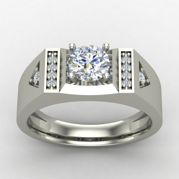 Solitaire Gents Ring