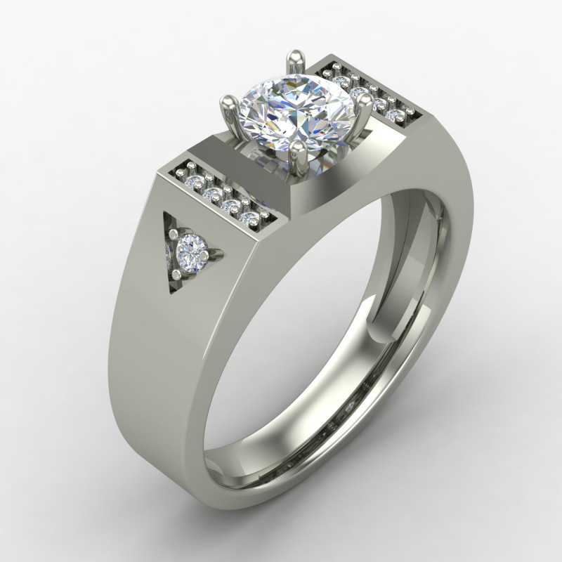 Solitaire Gents Ring