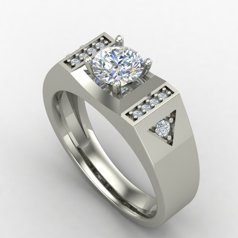 Solitaire Gents Ring