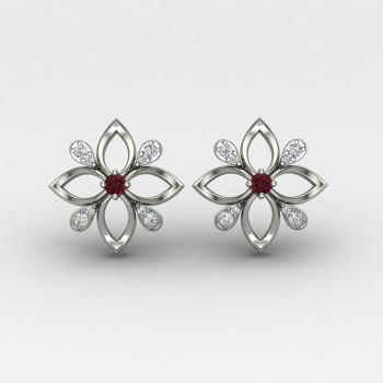 Ethnic Silver Earring
