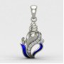 Ganapati Bappa Silver Pendant
