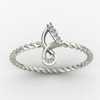 Spiral Twisted Ring