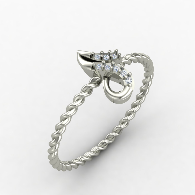 Women Casual Silver Ring