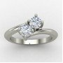 Two Diamond Cross Ring