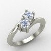 Two Diamond Cross Ring Two Diamond Cross Ring