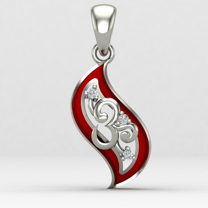 Enamel Om Locket Enamel Om Locket