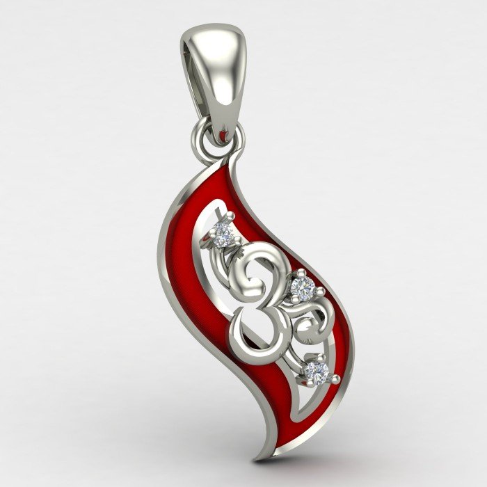 Enamel Om Locket Enamel Om Locket