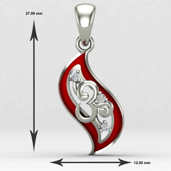 Enamel Om Locket Enamel Om Locket