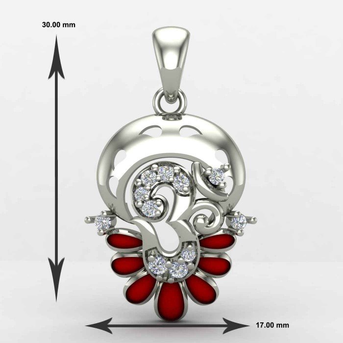 Om Pendant Silver Om Pendant Silver