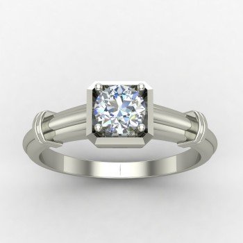 Solitaire Diamond Engagement Ring