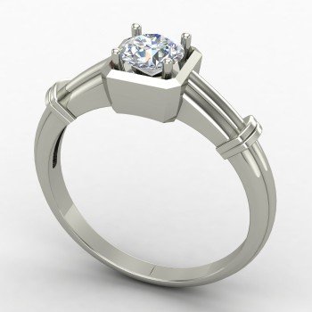 Solitaire Diamond Engagement Ring