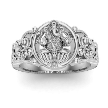 Ganpati Bappa Silver Ring Ganpati Bappa Silver Ring
