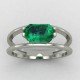 Emerald Silver Ring