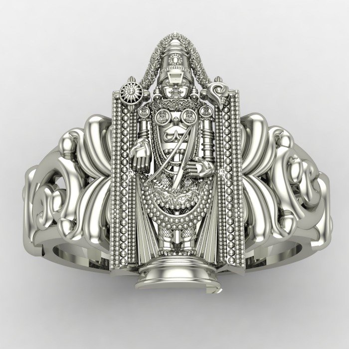 Tirupati Balaji Silver Ring Tirupati Balaji Silver Ring