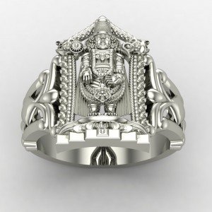 Lord Tirupati Balaji Silver Ring