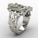 Lord Tirupati Balaji Silver Ring Lord Tirupati Balaji Silver Ring