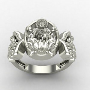 Santoshi Mata Gold Ring
