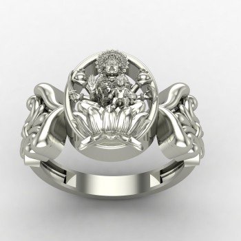 Santoshi Mata Gold Ring