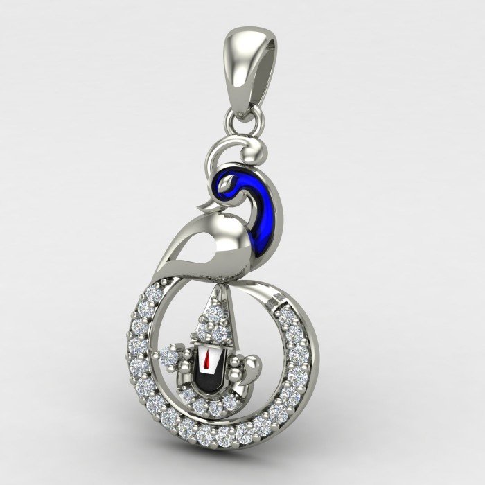 Stylish Tirupati Balaji Peacock Locket Stylish Tirupati Balaji Peacock Locket
