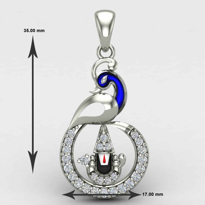 Stylish Tirupati Balaji Peacock Locket Stylish Tirupati Balaji Peacock Locket