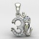 Om Ganesh Pendant Silver Om Ganesh Pendant Silver