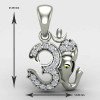 Om Ganesh Pendant Silver Om Ganesh Pendant Silver