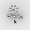 Women Silver Cocktail Ring