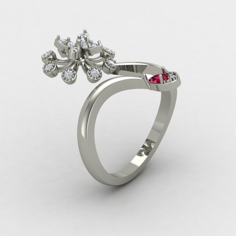 Women Silver Cocktail Ring